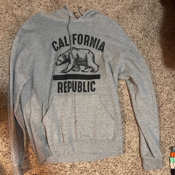 Men's Heather Gray Hoodie - Picture 1 of 3